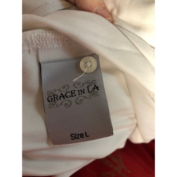 Grace in L.A. Heavily Embellished Western Style Button-up Shirt, Roll-tab Sleeve - Picture 9 of 9